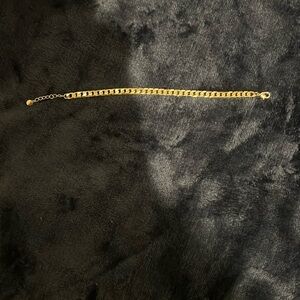 Gold chain length bracelet